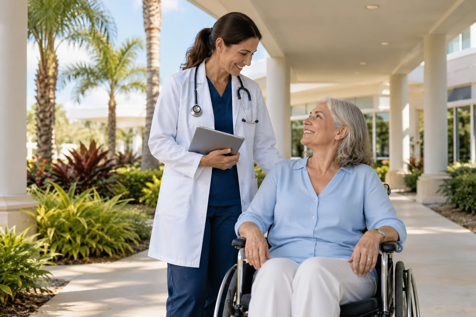 Florida clinicians and billing specialists working the state-specific payer workflow