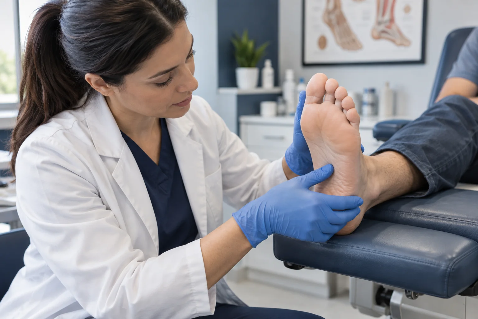 Podiatry clinical billing workflow