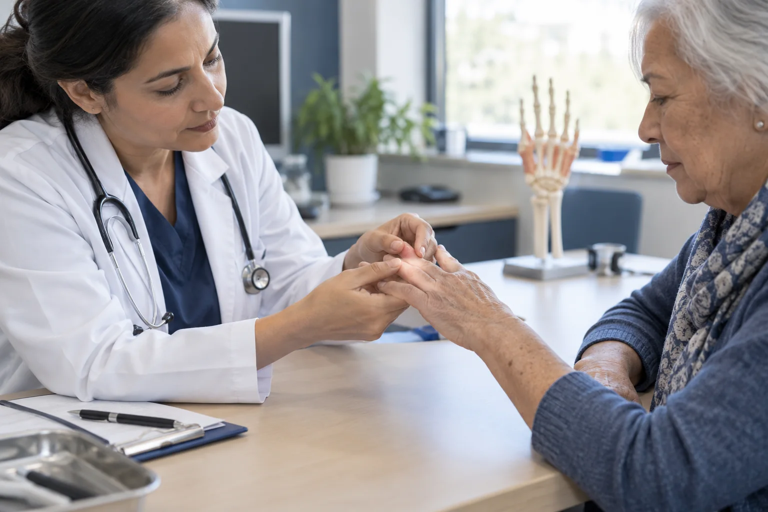 Rheumatology clinical care illustration